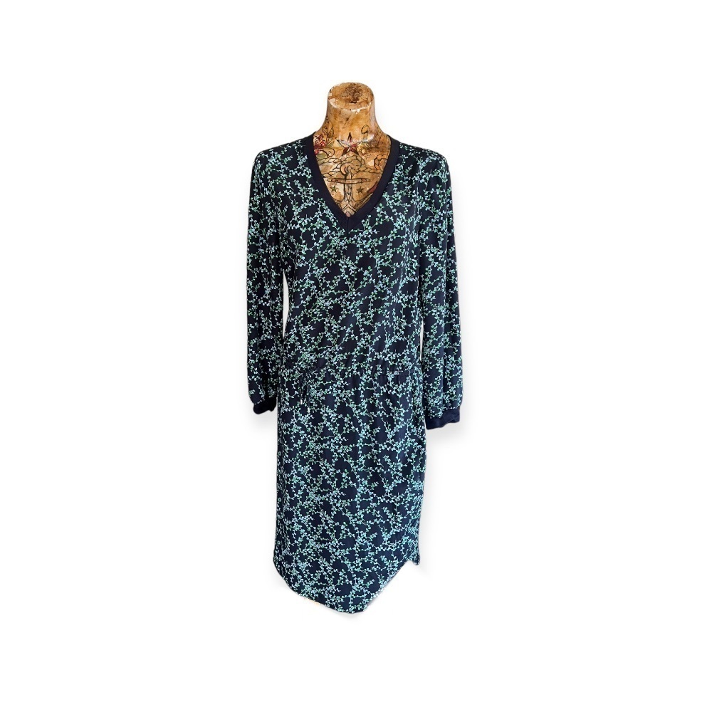 Lauren Ralph Lauren dress blue green floral sz 6 small